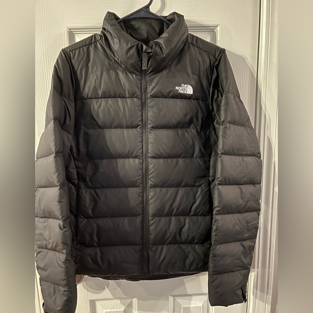 Womens The North Face Flare 2 Puffer Insulated 550-Down Jacket Black